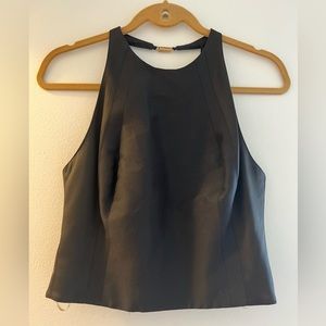 Halston Heritage High-Neck Black Women’s Top. Size 4. NWT!!